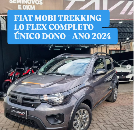Novo Fiat Mobi TREKKING 1.0 Flex completo 2024!