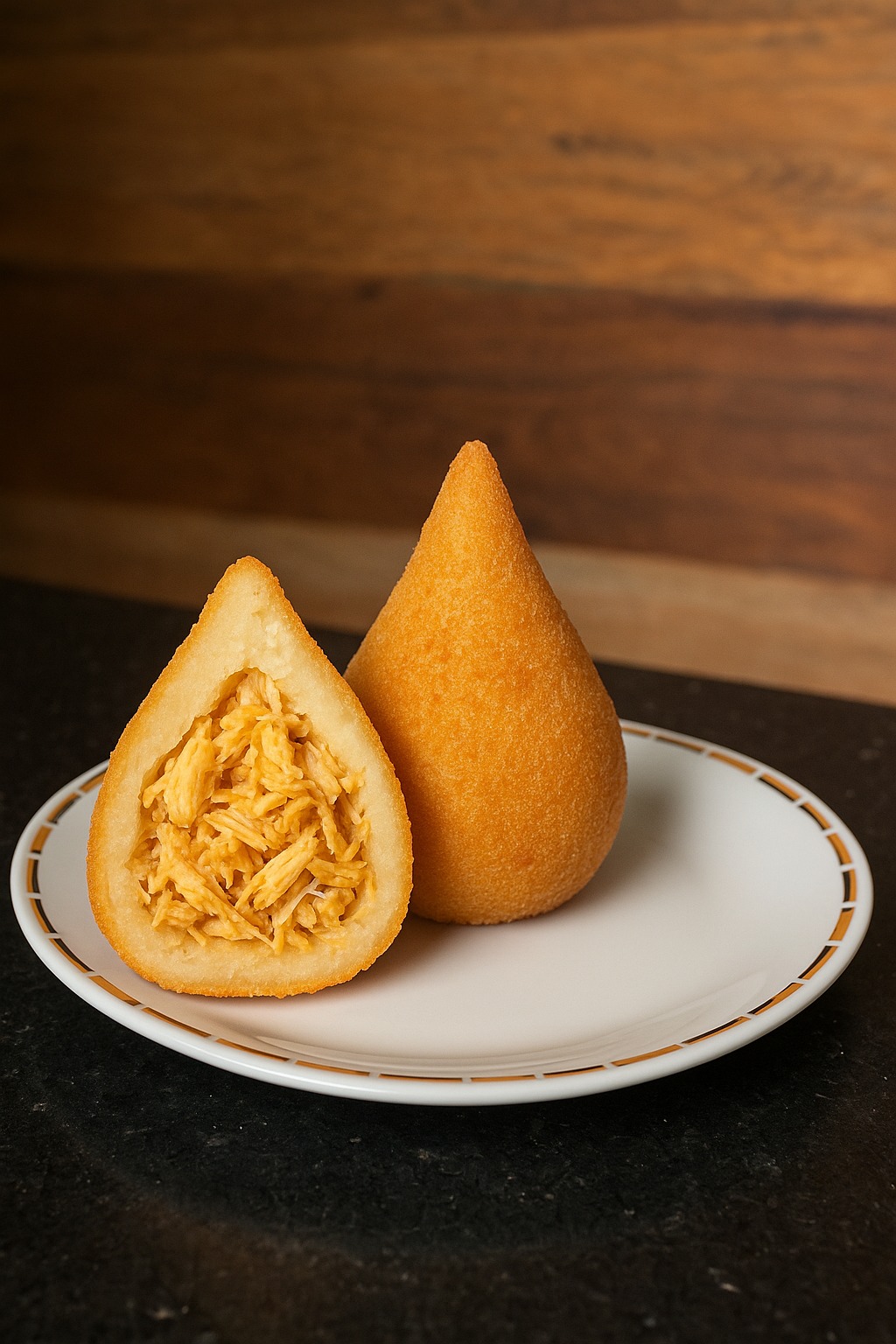 Coxinha de frango com ou sem catupiry