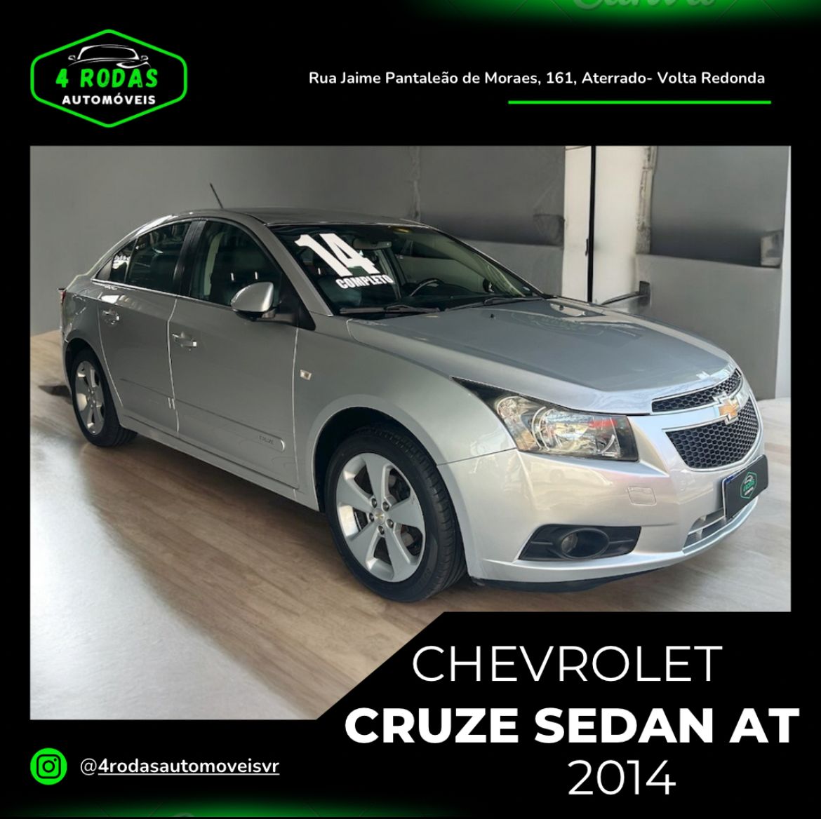 CRUZE SEDAN LT 1.8 AUTOMÁTICO 2014