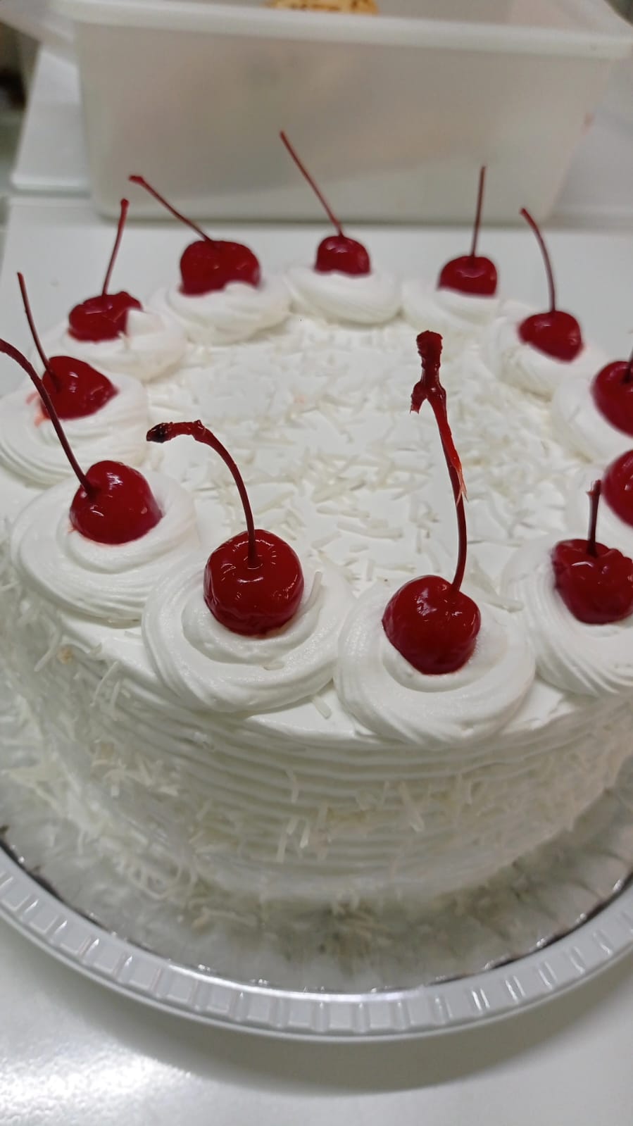 Torta de abacaxi com coco