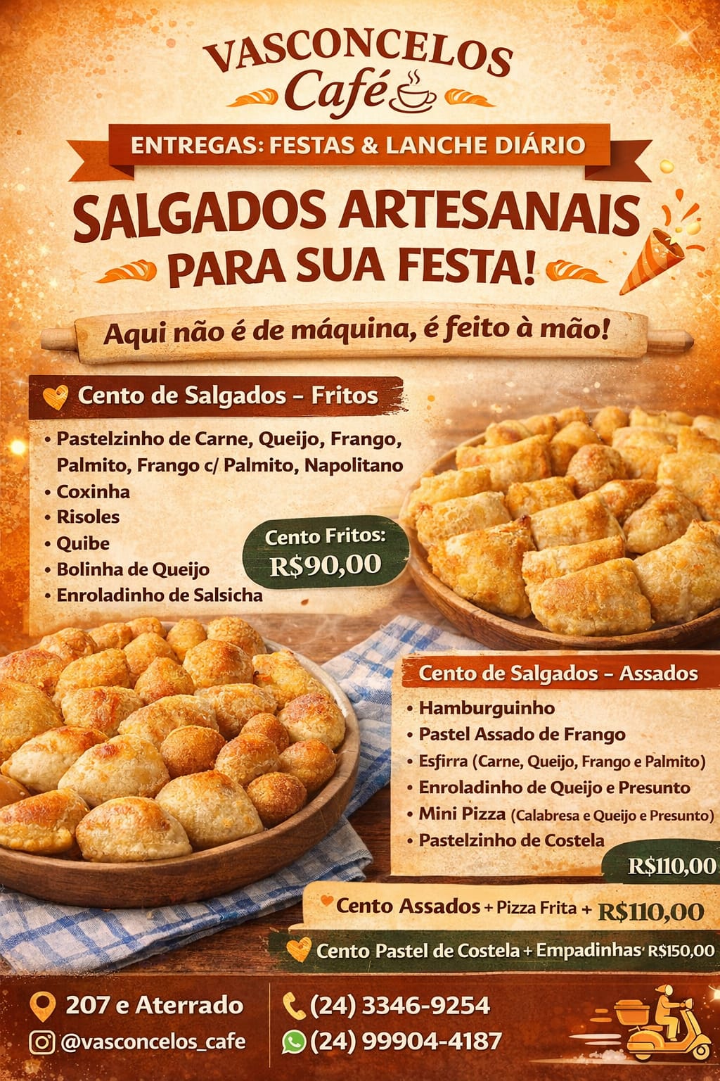 Salgados artesanais