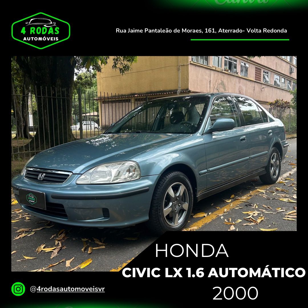 HONDA CIVIC LX 1.6 AUTOMÁTICO 2000