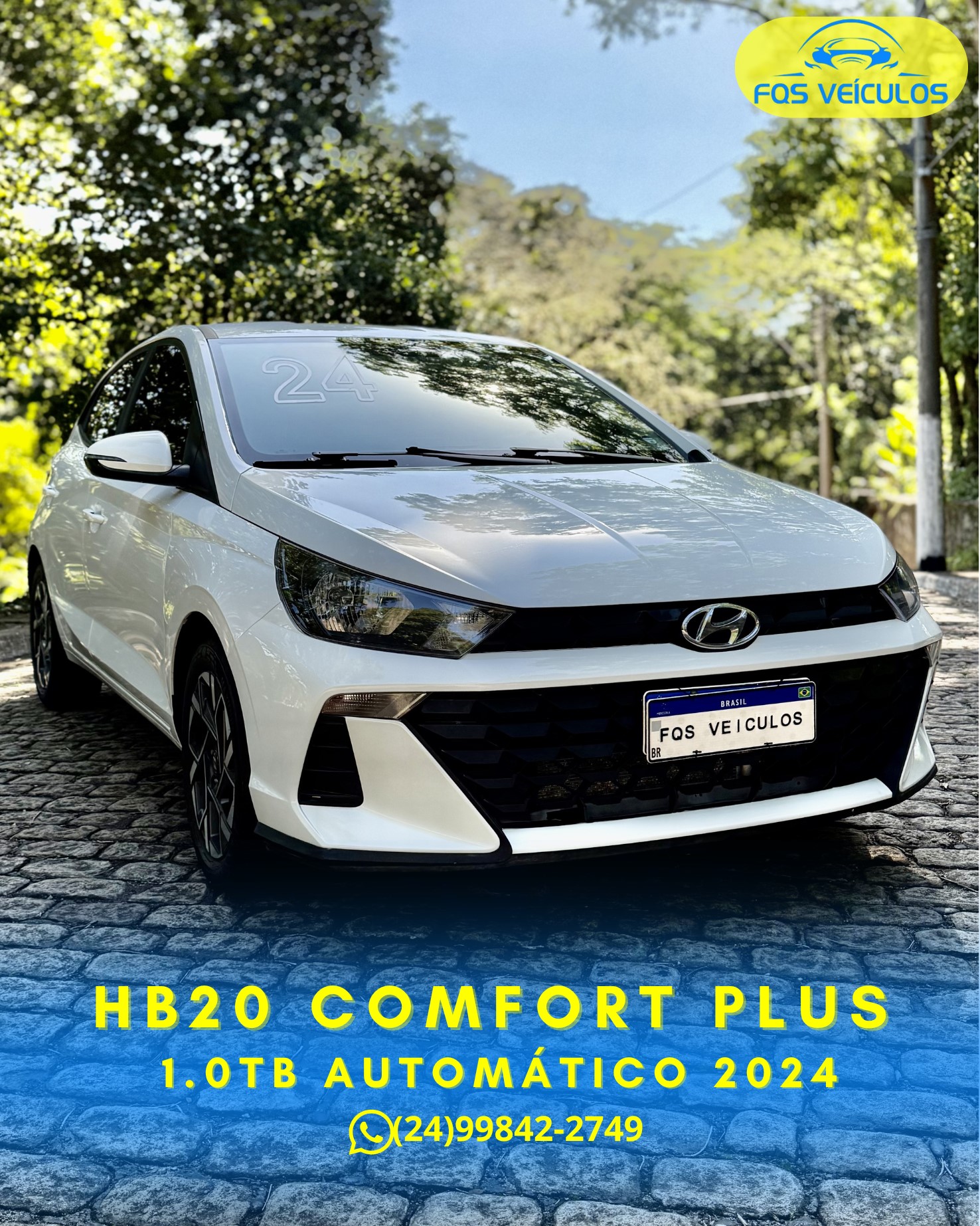 🚘 HB20 COMFORT PLUS 1.0 TURBO AUT. 2024