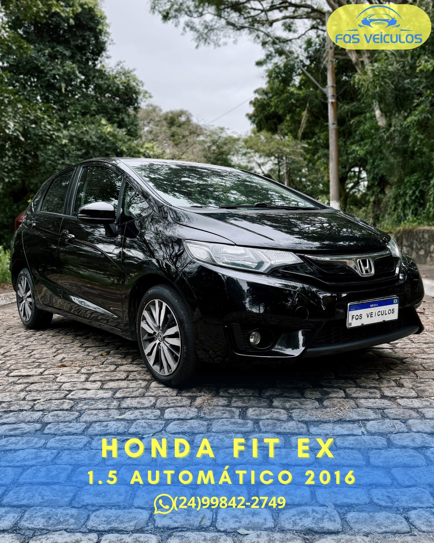 🚘 HONDA FIT EX 1.5 AUT. 2016